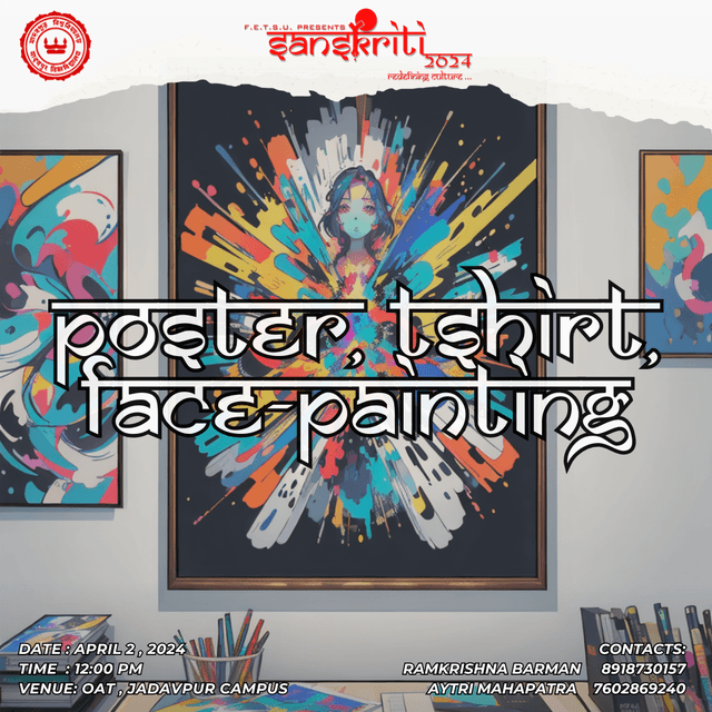 POSTER /T-SHIRT /FACE PAINTING